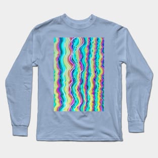Neon Rainbow Static Long Sleeve T-Shirt
